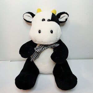 Vtg Carter's Prestige Toy Yellow Horned Moo Cow Plush Stuffed Animal Toy RARE